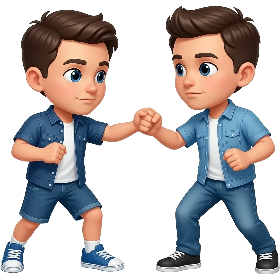 brother beating brother emoji