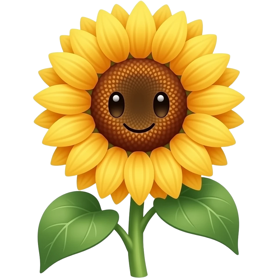 Sunflower crouching emoji