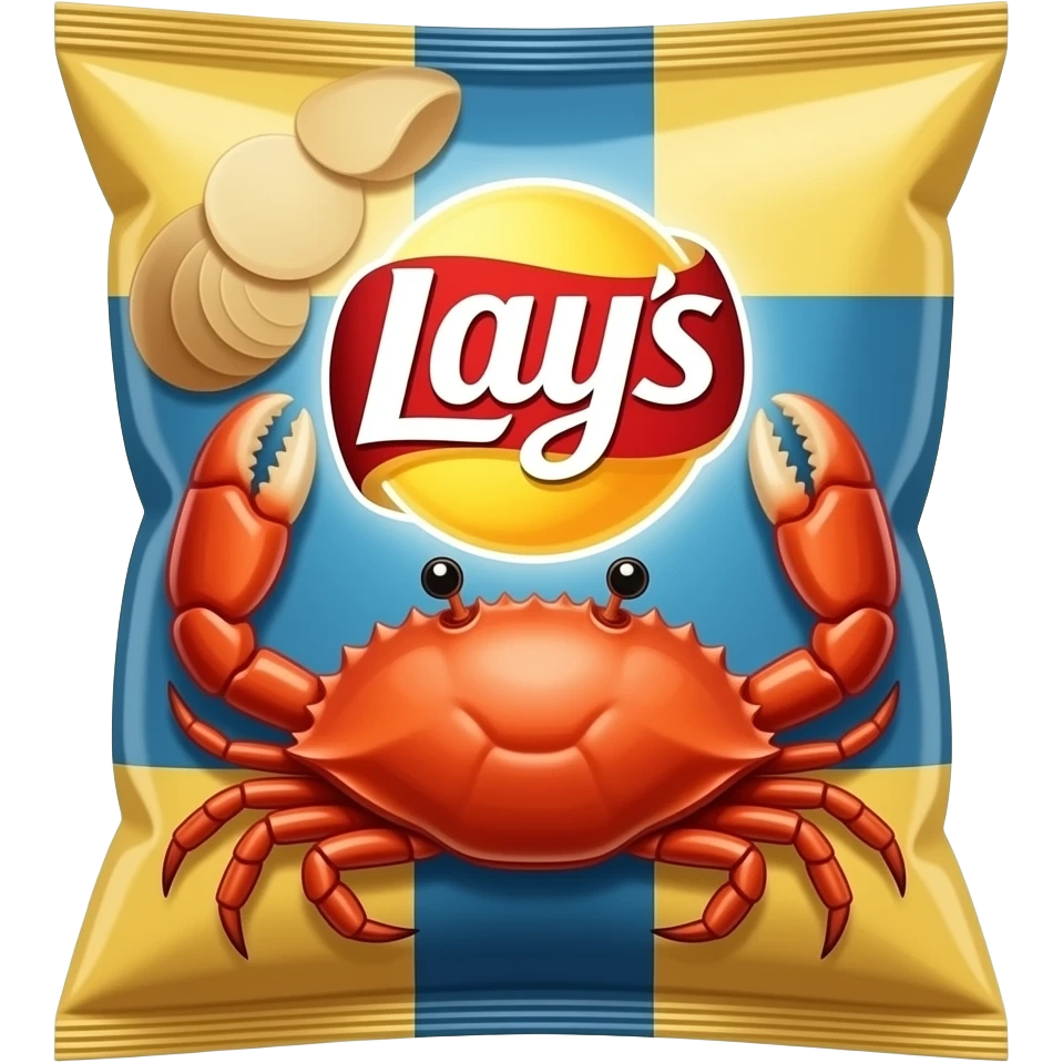 Пачка лейс чипсов со вкусом краба emoji