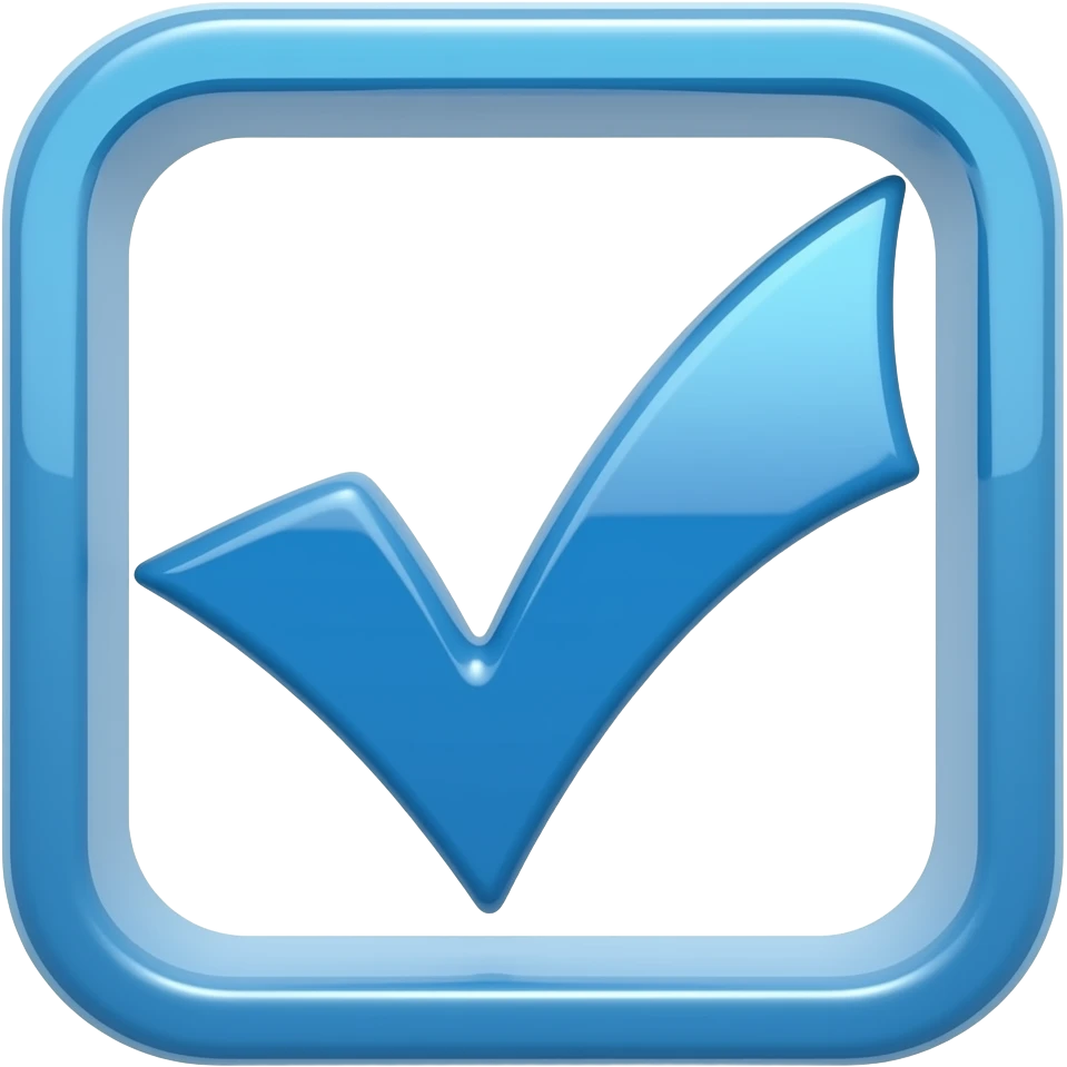 blue tick emoji