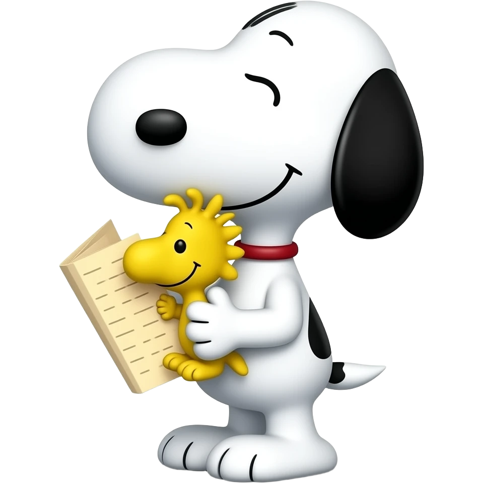 Snoopy dando las gracias emoji