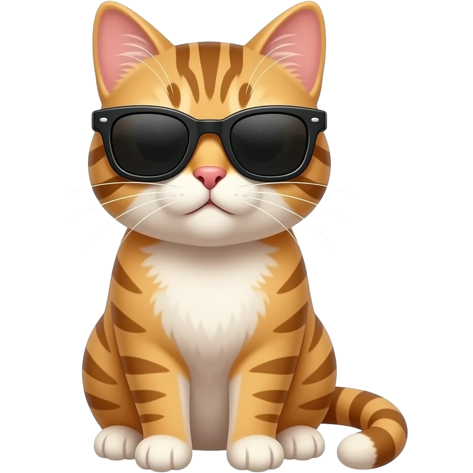 Cat wearing sunglasses emoji