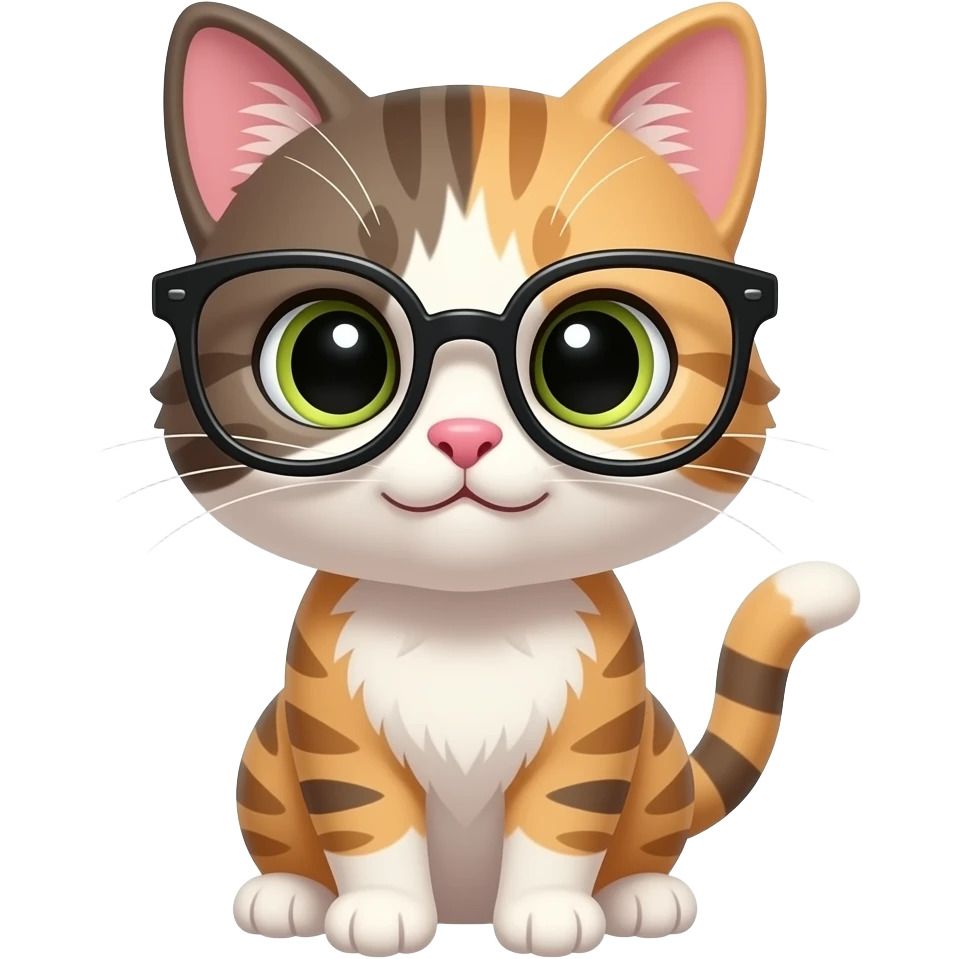 Котик очек emoji