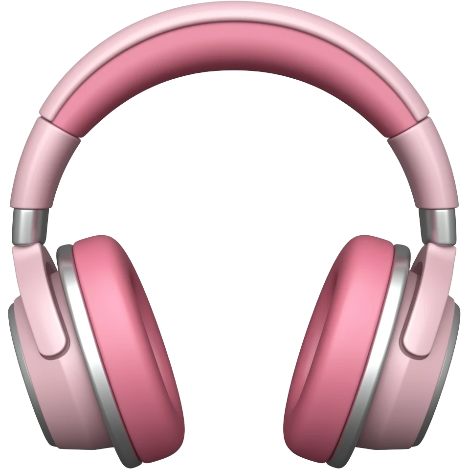 Headset pink emoji