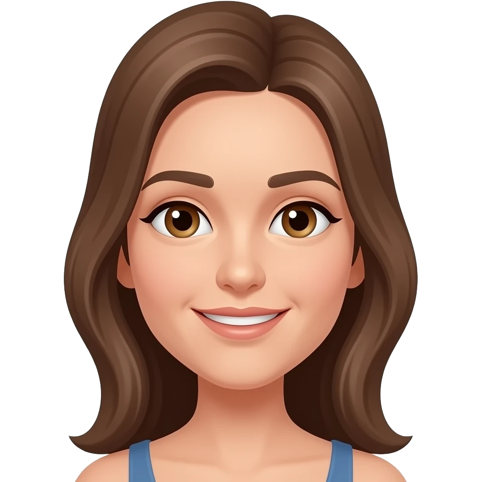 decrease the size of the woman pictured to use in emails emoji