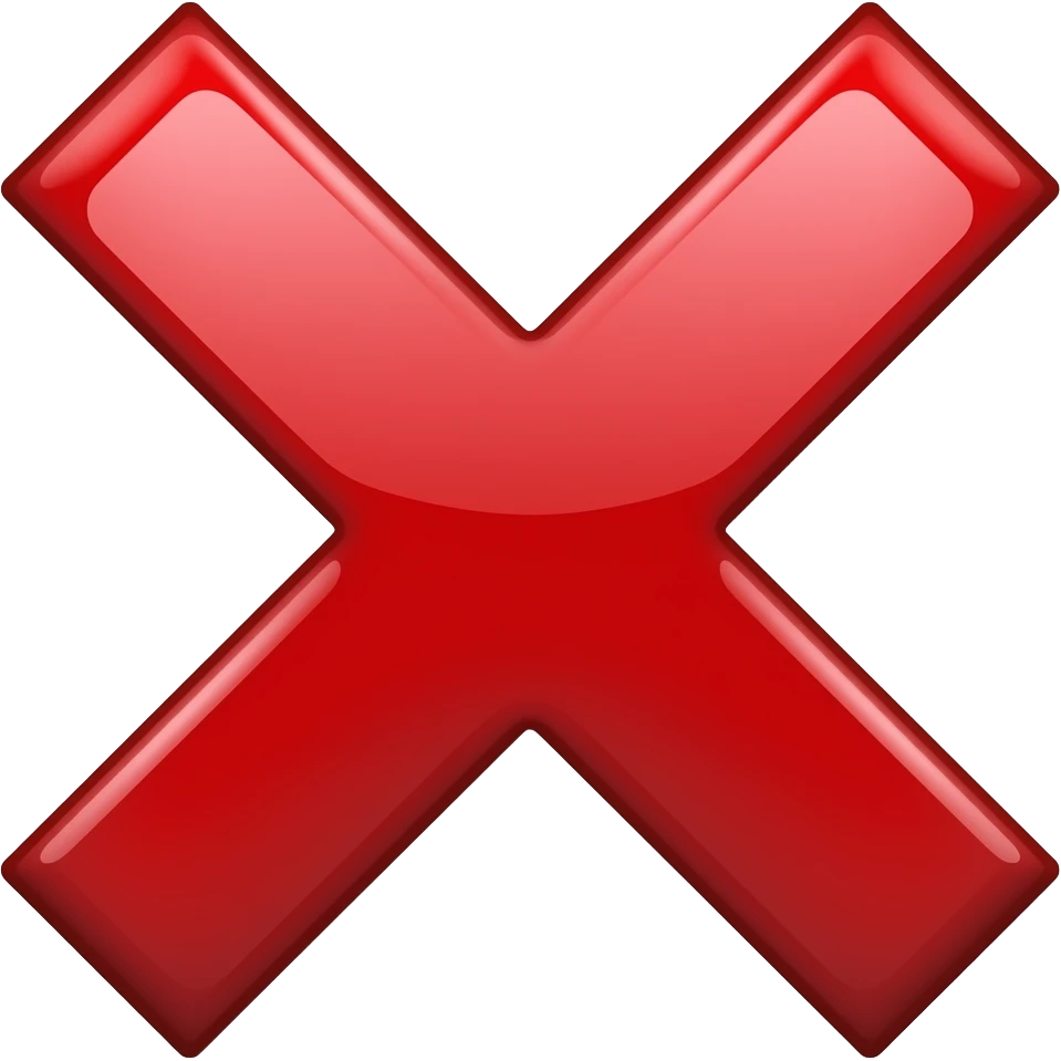 ❌ emoji