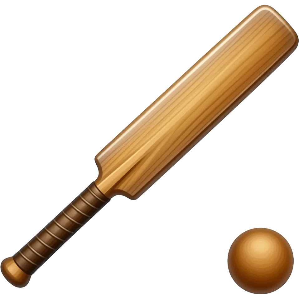 cricket bat emoji