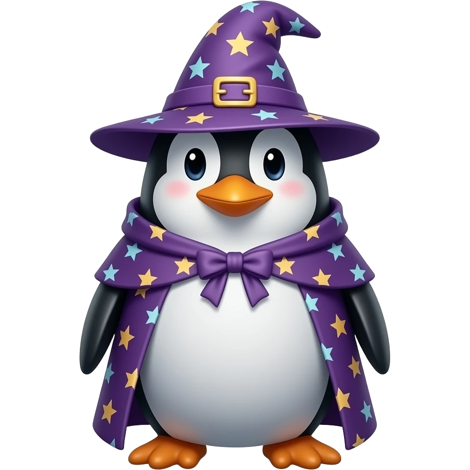 Penguin Wizard emoji