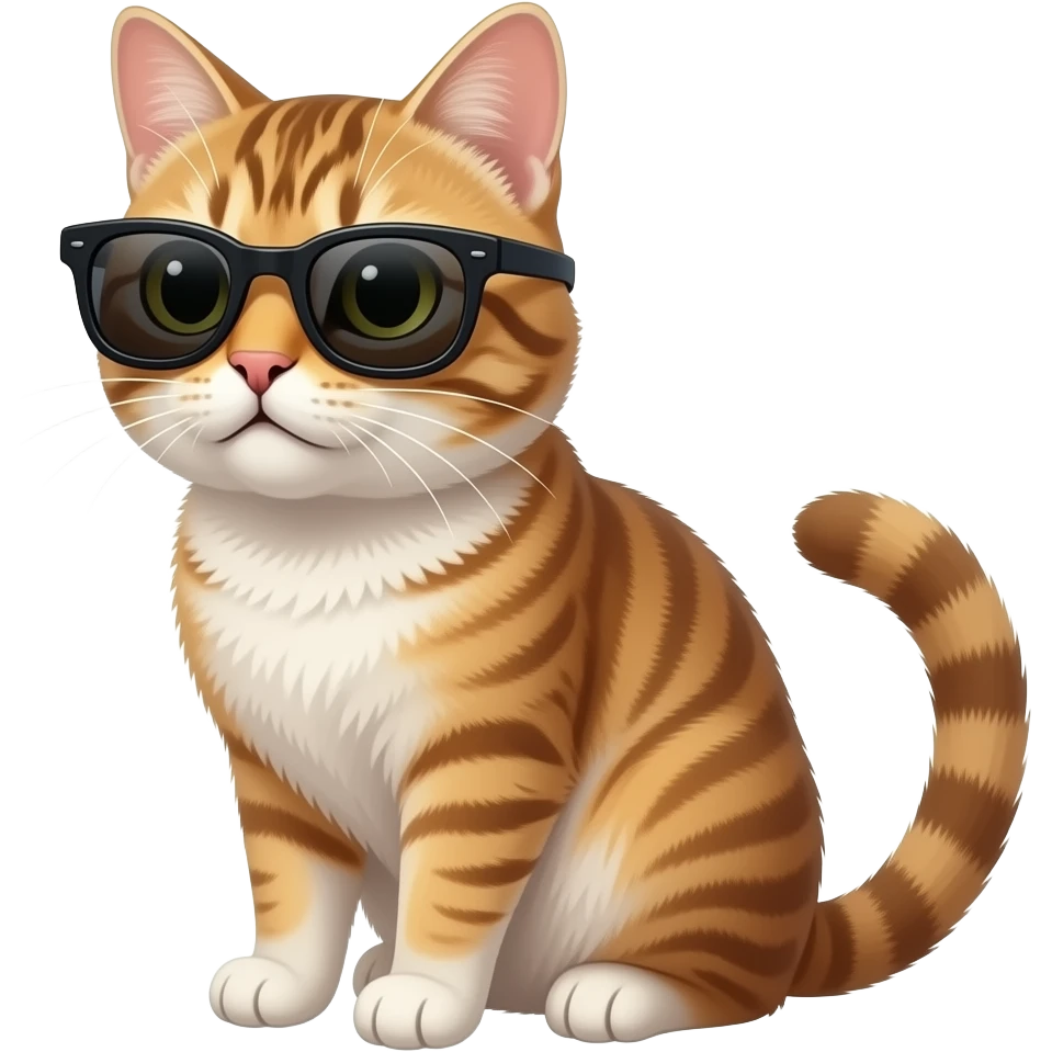 Cat wearing sunglasses emoji