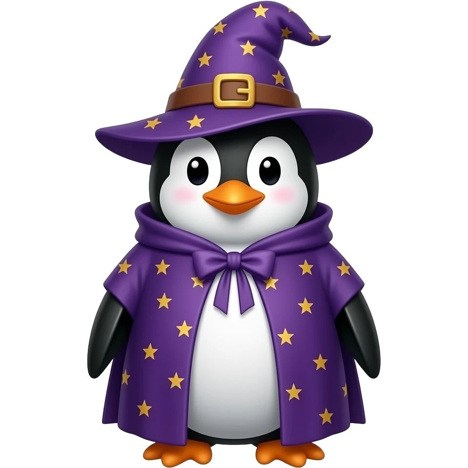 Penguin Wizard emoji