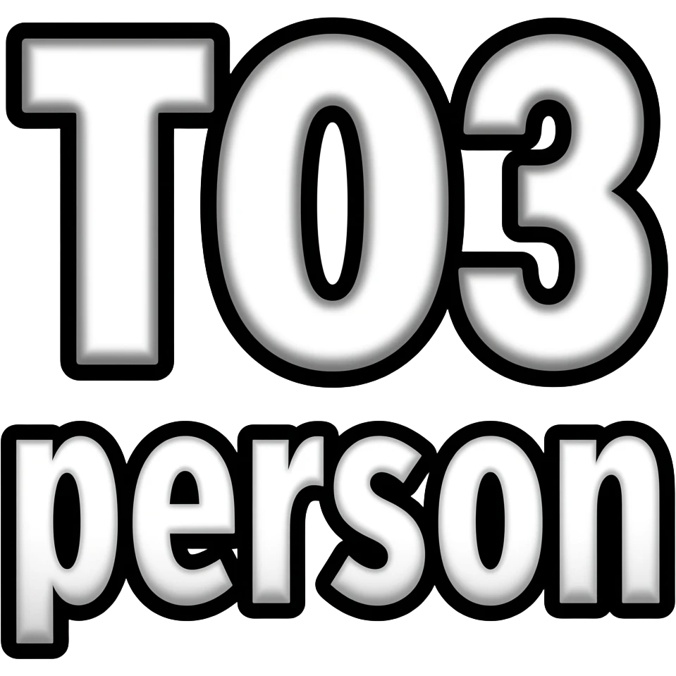 cursed twitch emote text only, “ТОЗ person” in chaotic distorted font, ironic meme energy, thick black outline, transparent background, highly readable, 7TV style emoji