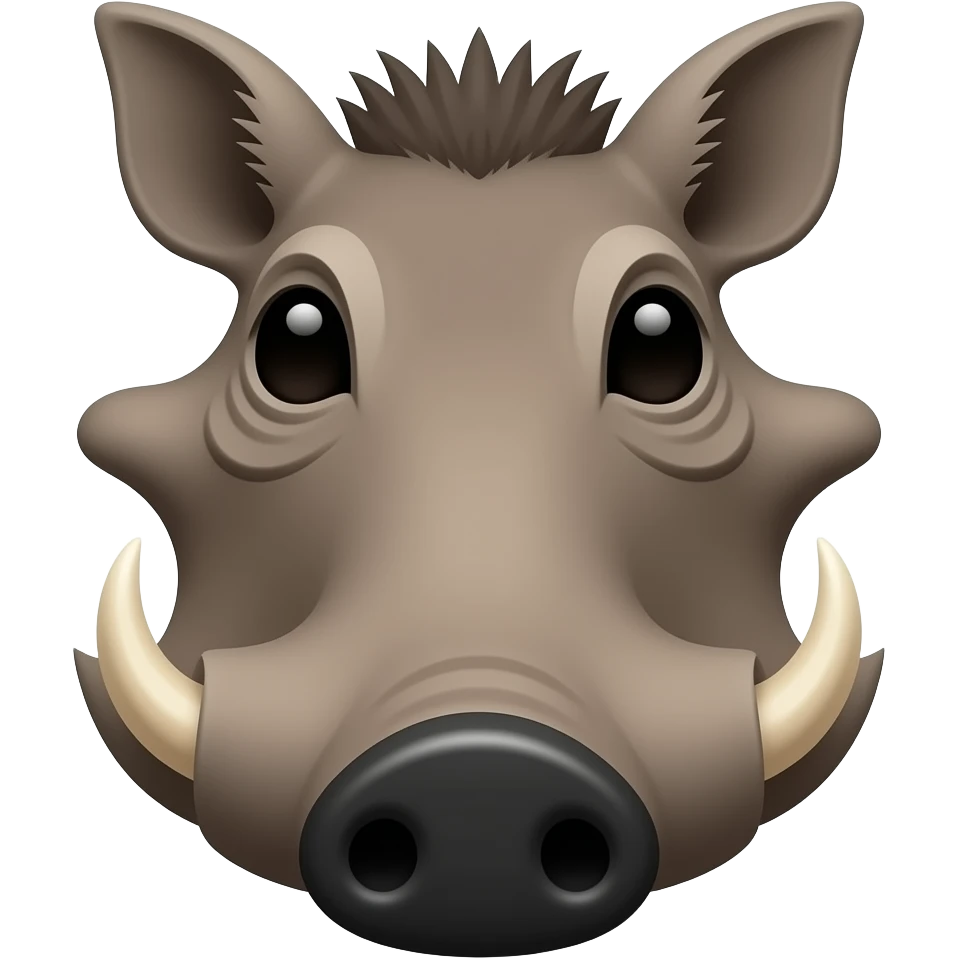 warthog face emoji