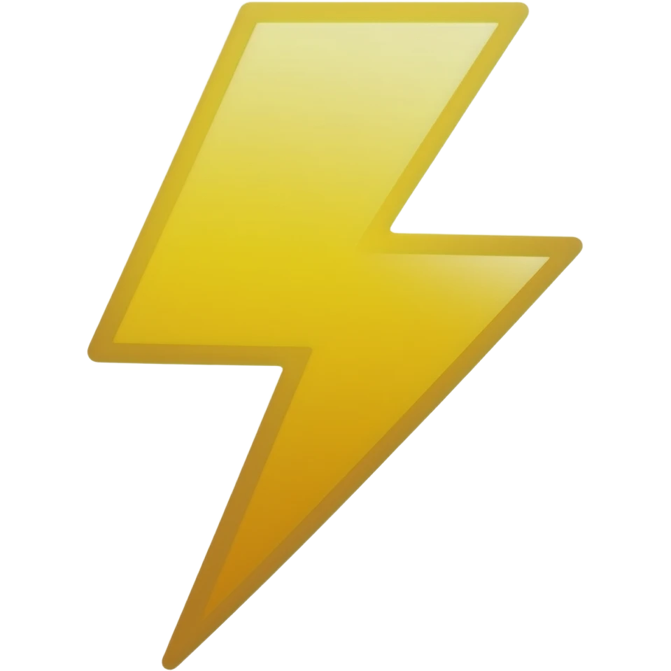 Lightning emoji