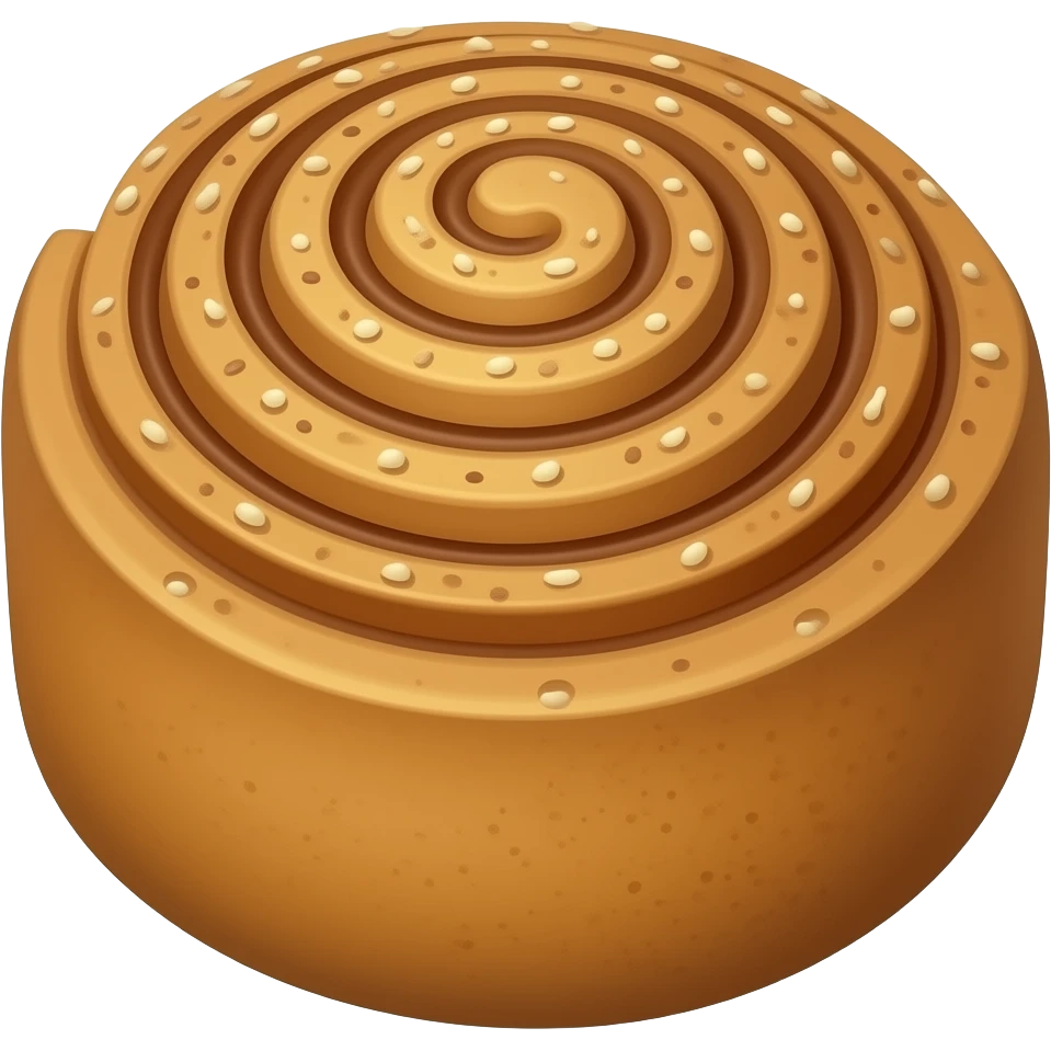 A cinnamon roll emoji