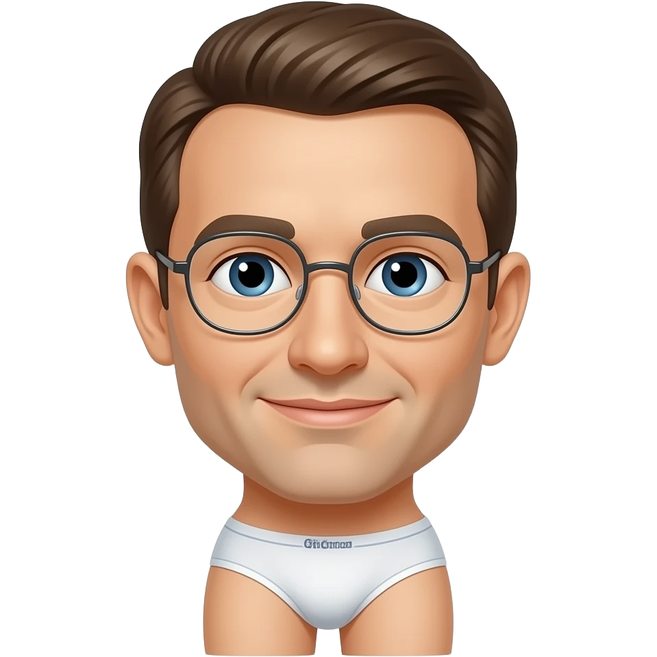 Macron  en slips emoji