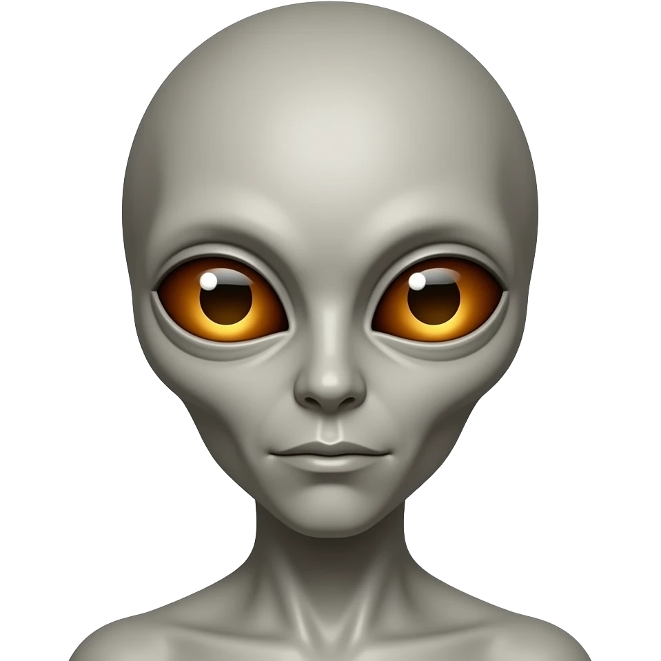 Yellow alien big forehead emoji