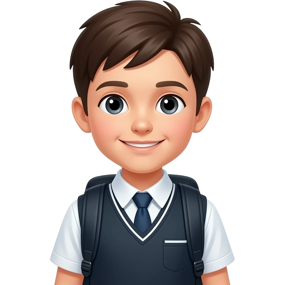 school bagpack boy kid emoji