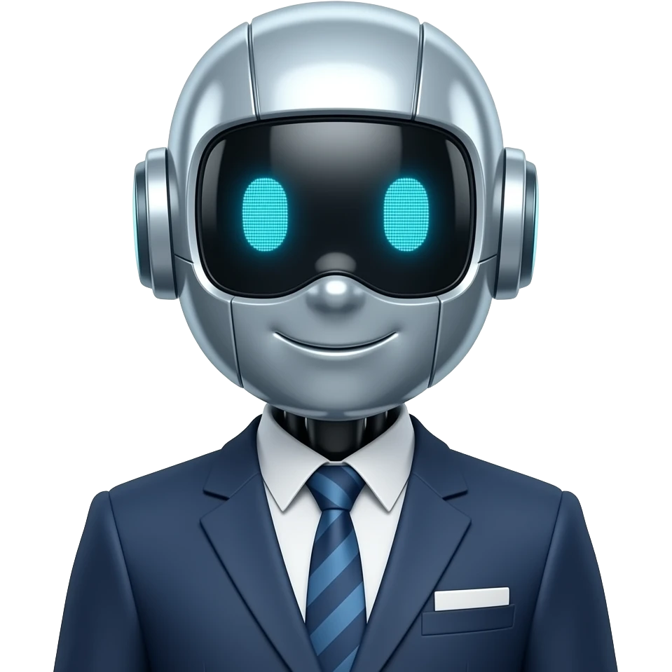 a robot sales assistant emoji