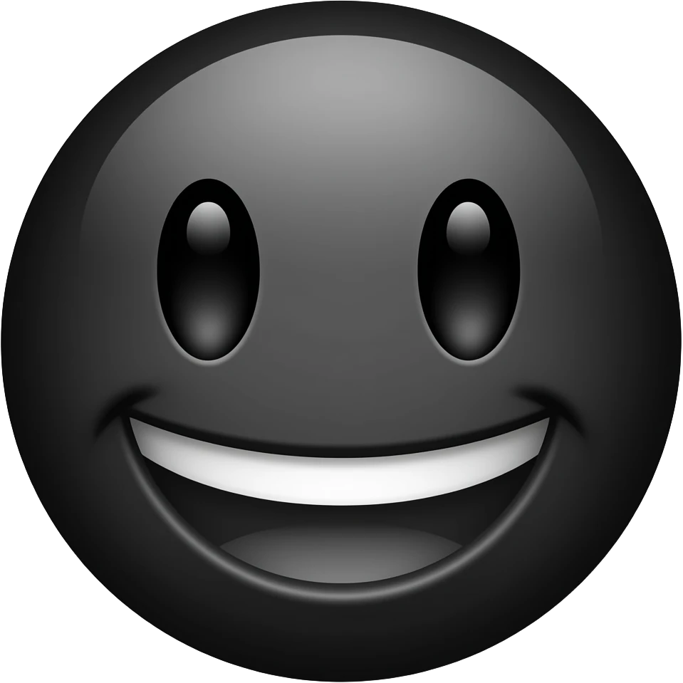 Black faceemoji emoji