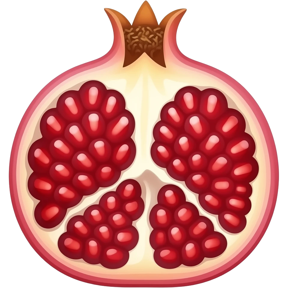 pomagrnate fruit simple clear emoji