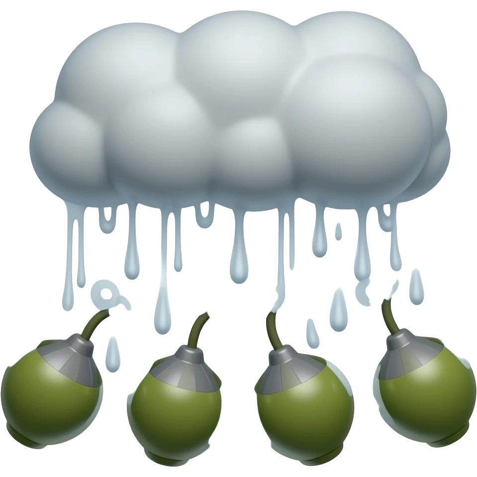 falling bombs emoji