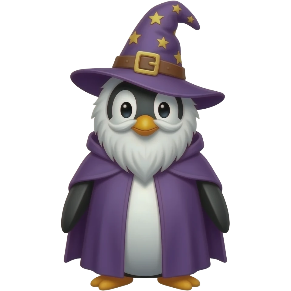 Penguin Wizard emoji