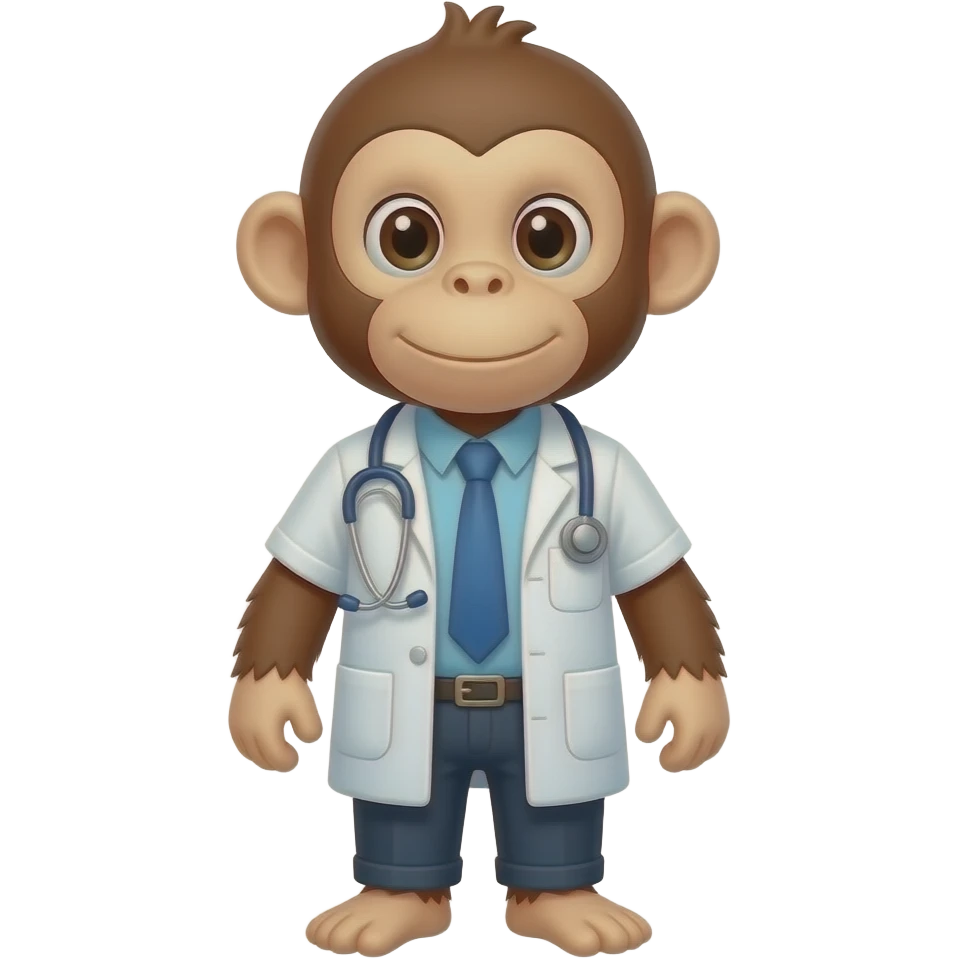 doctor monkey emoji