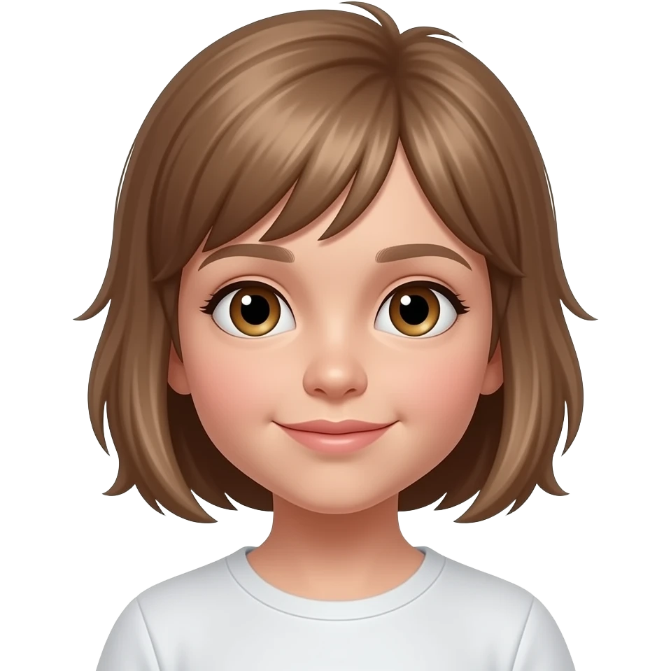 Tilly  5 ears old hazel eyes light short brown bit spiky longish hair emoji