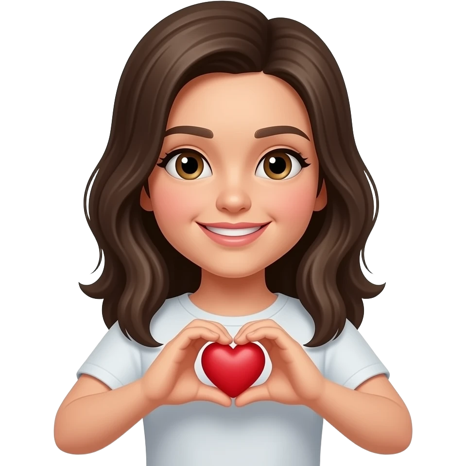 Хачиваре с сердечком в руках emoji