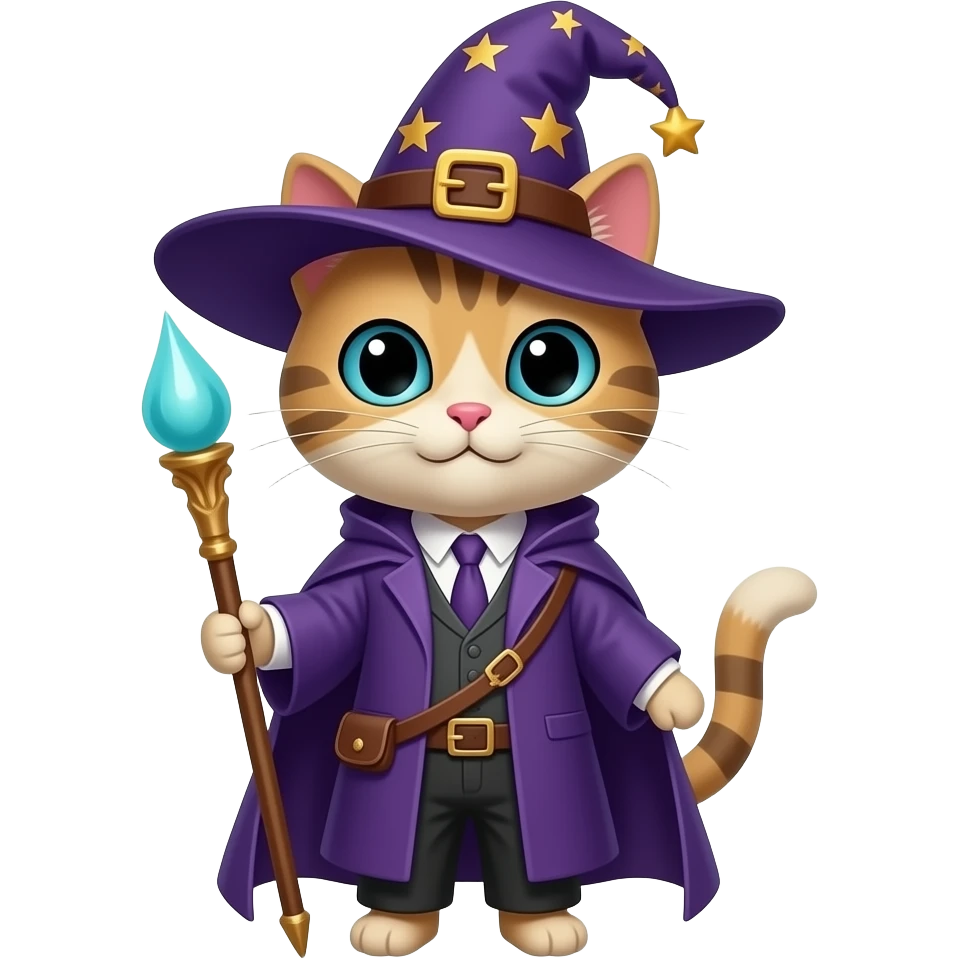 A cat wizard emoji