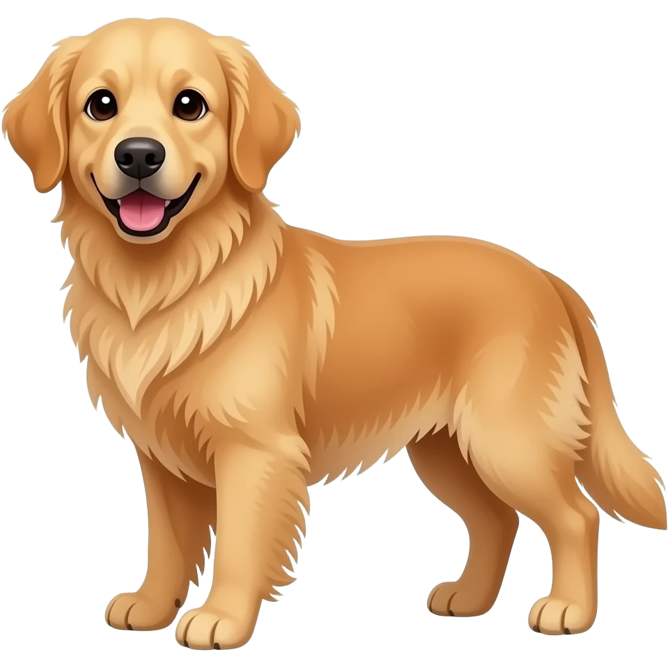 A golden retriever emoji