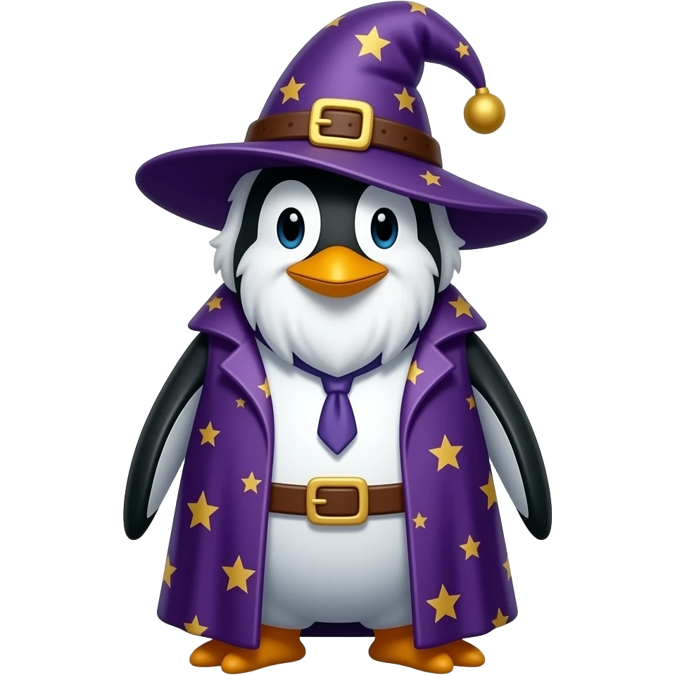 Penguin Wizard emoji