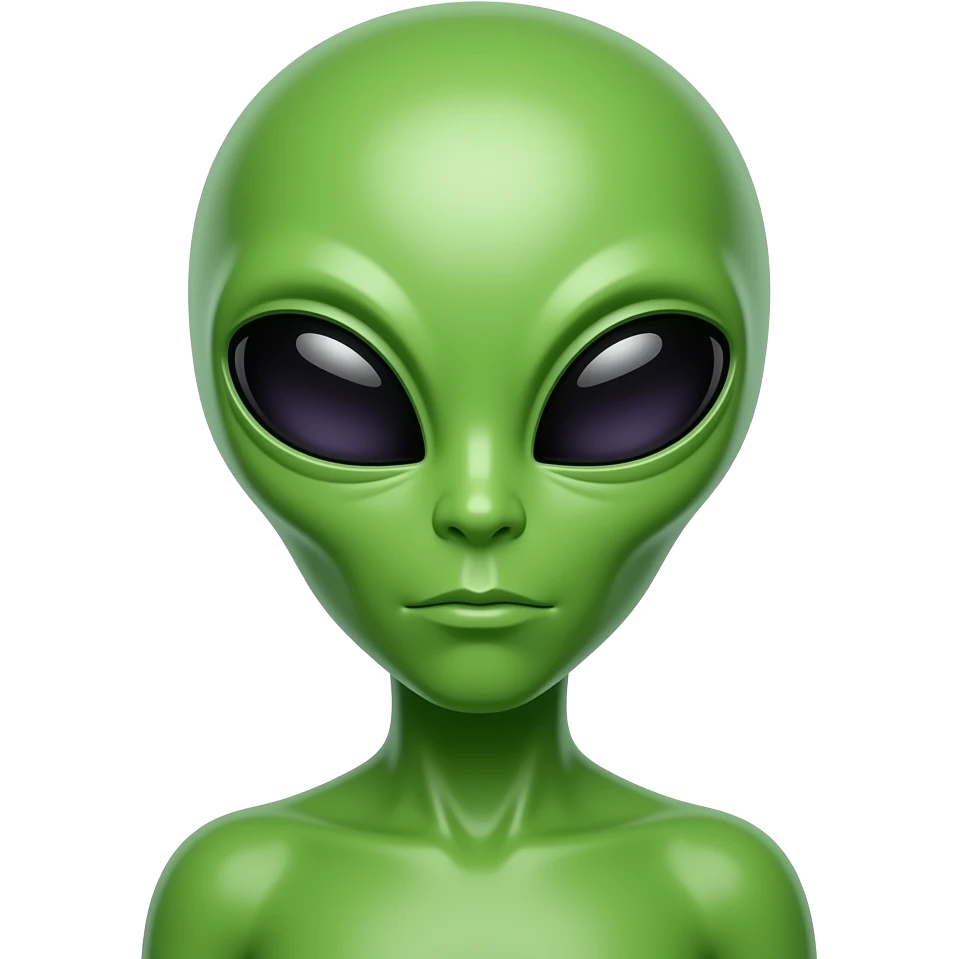 green alien emoji