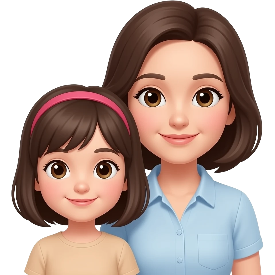 mamma e una figlia emoji