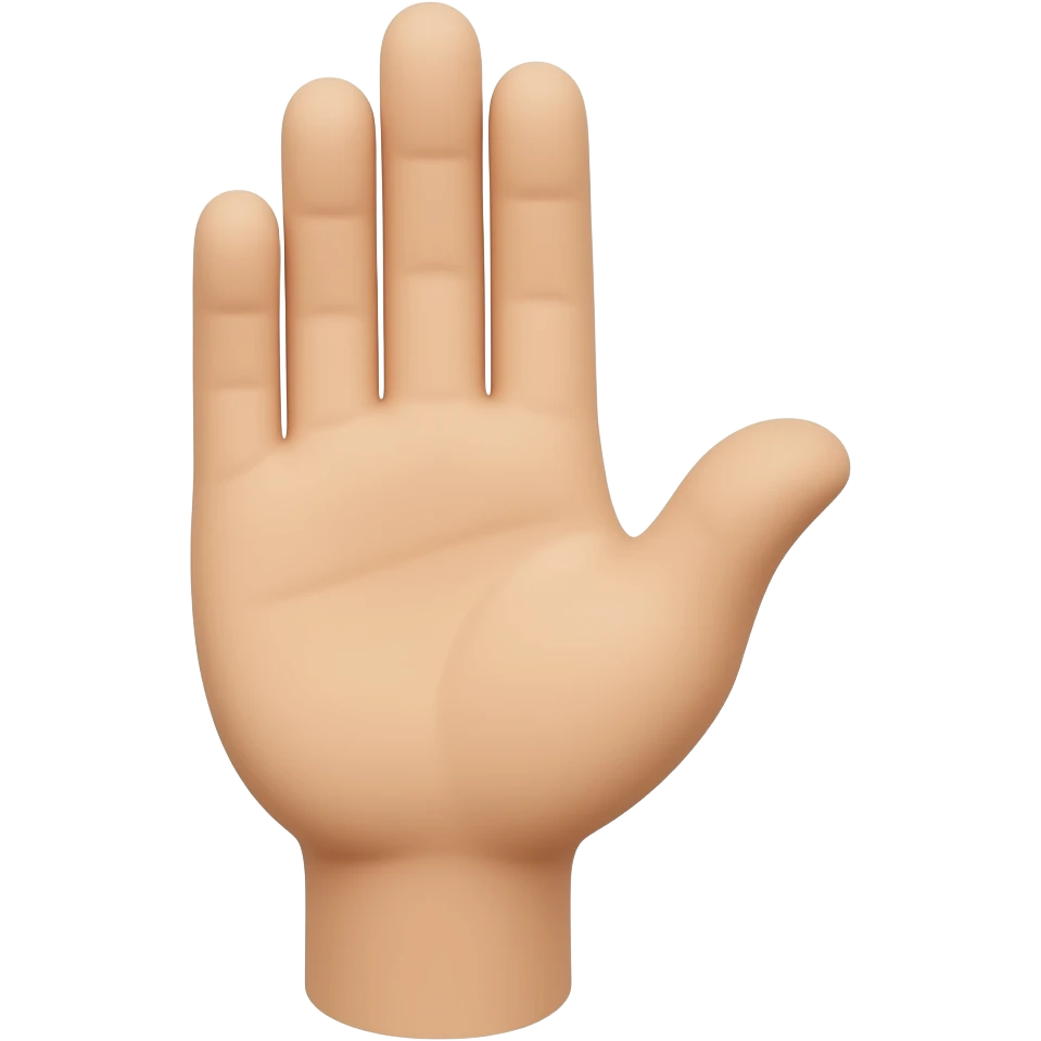 Ладонь руки emoji