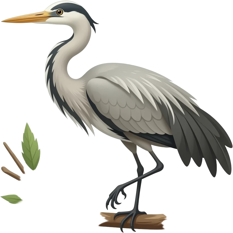 crane bird emoji
