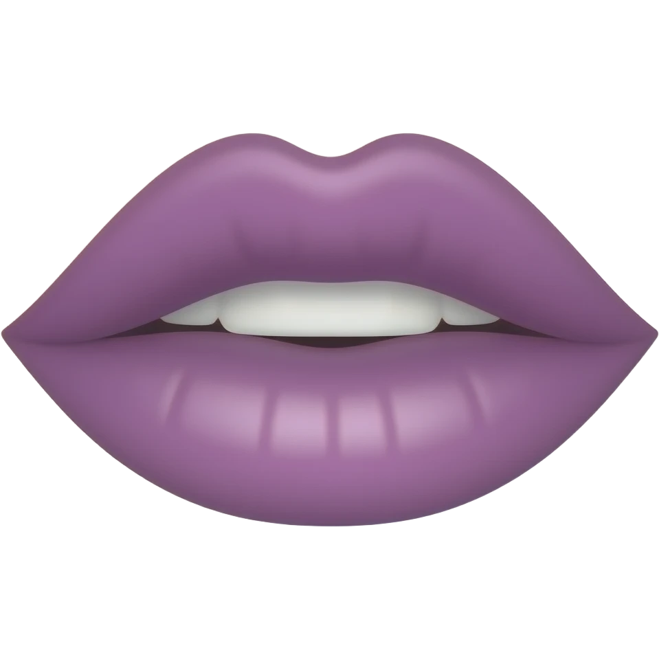 purple lips emoji
