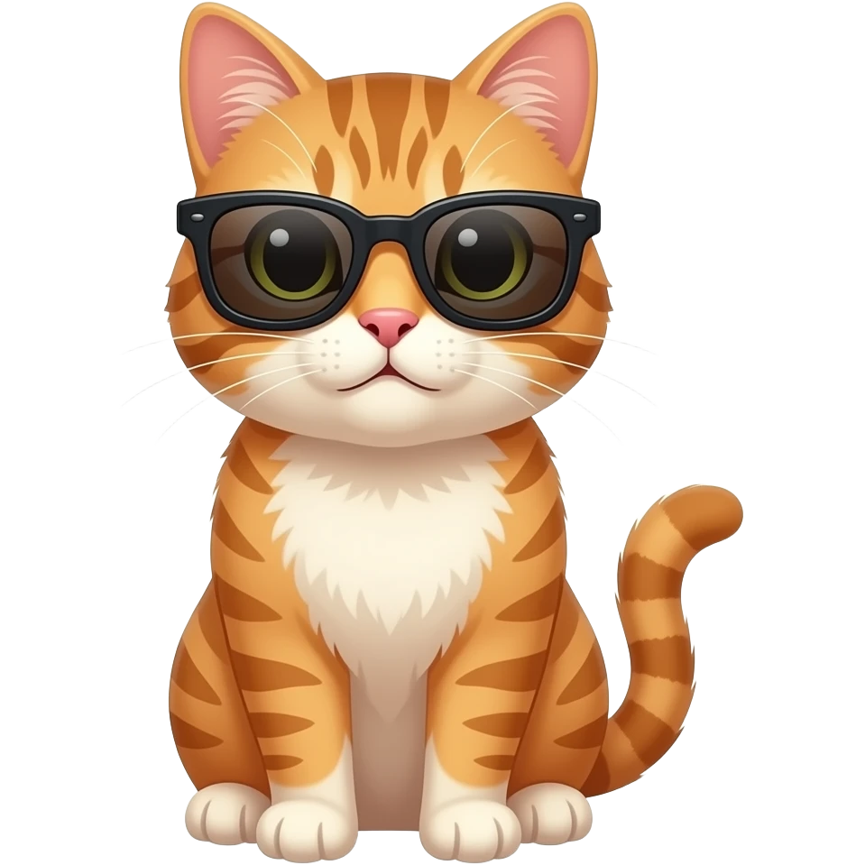 Cat wearing sunglasses emoji