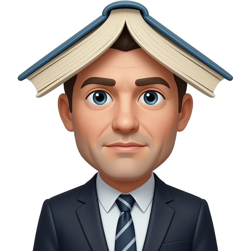doing the gritty as a person with a head from a who was book emoji