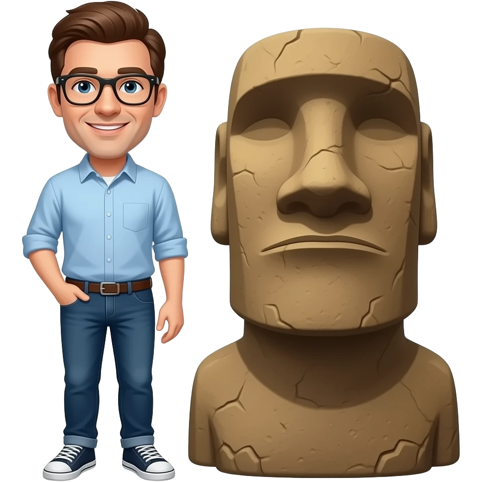 Mr beast meet moai emoji