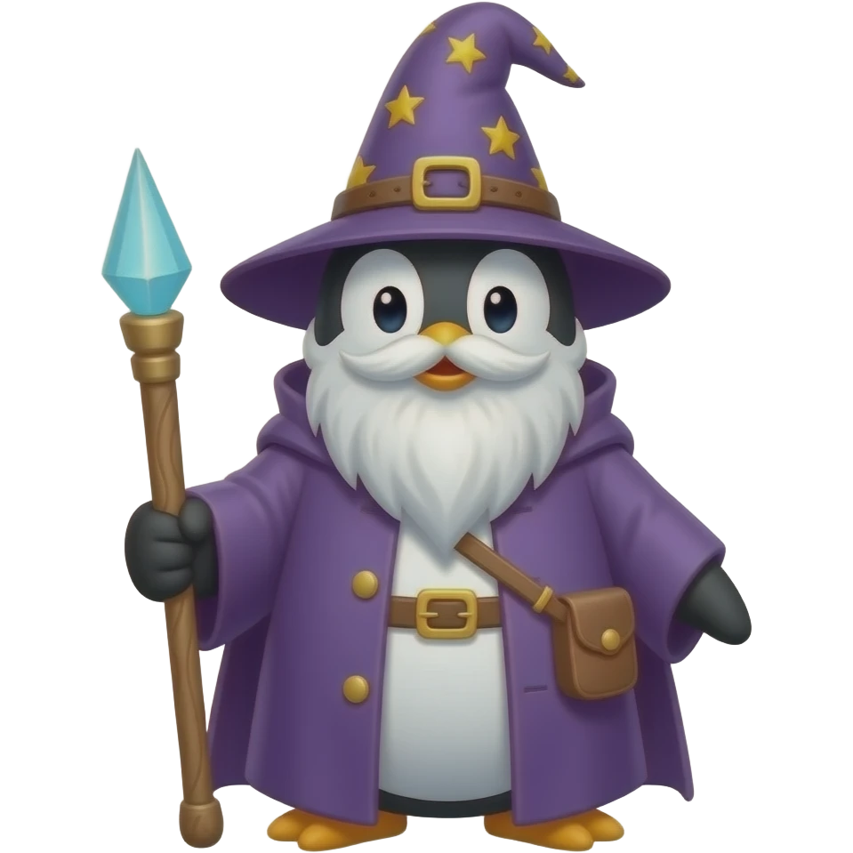 Penguin Wizard emoji
