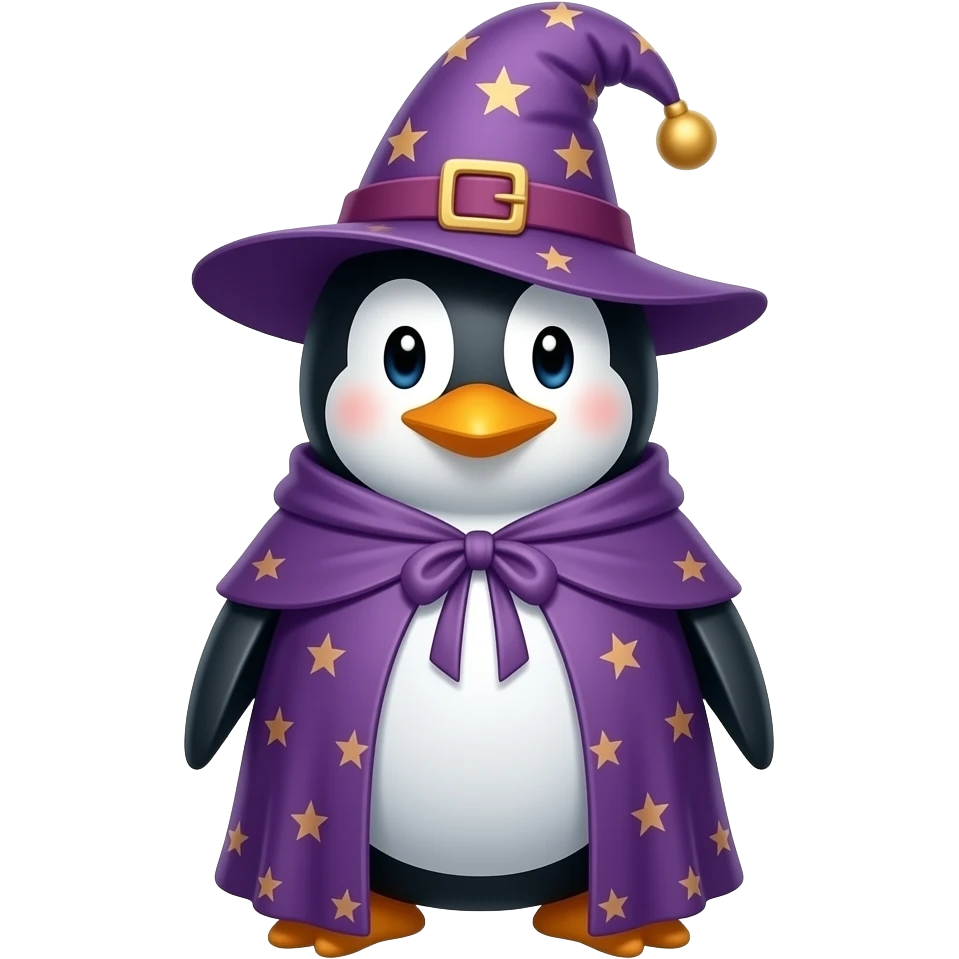Penguin Wizard emoji