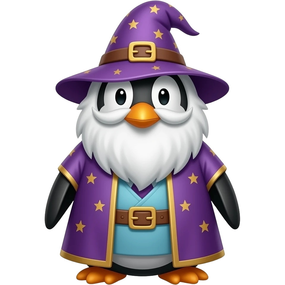 Penguin Wizard emoji