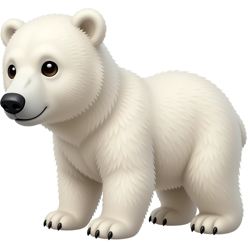 Polar Bear cub fart emoji