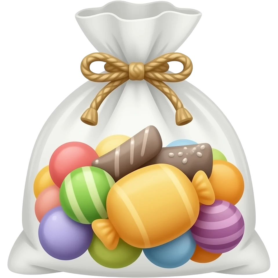 Пакет с сладостями emoji