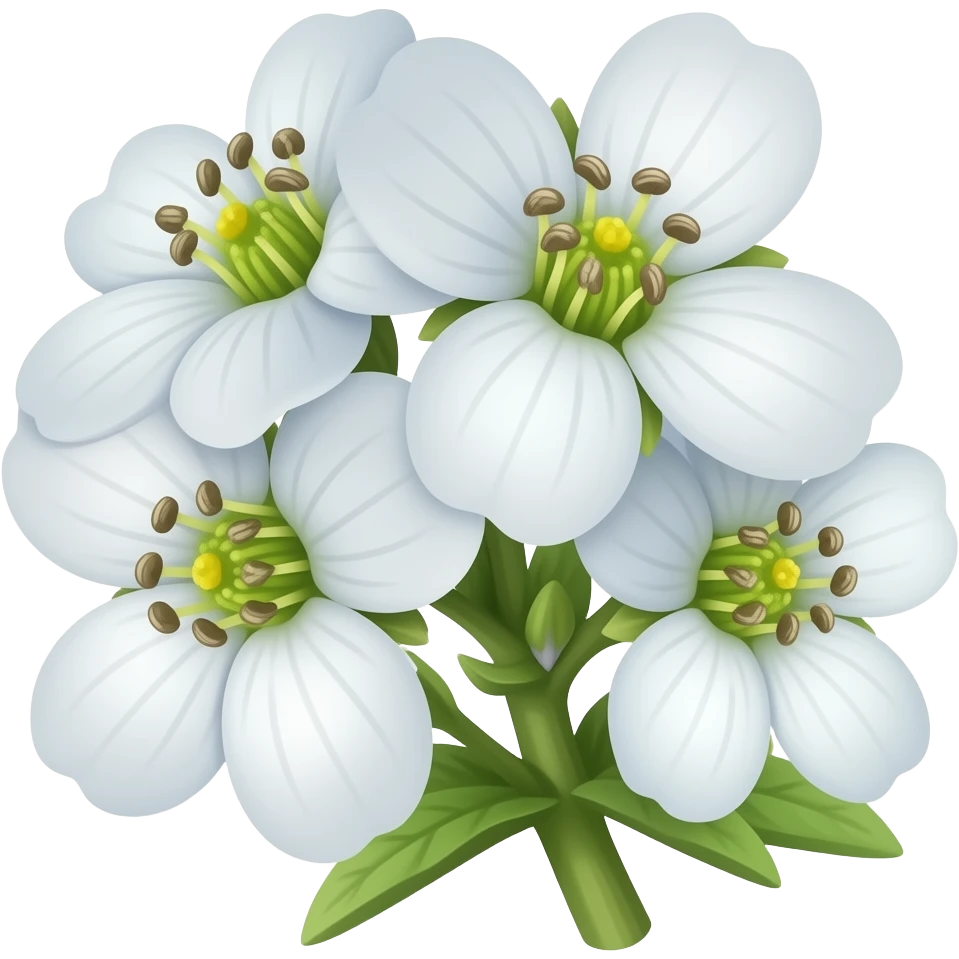 нарисуй цветы asperugo procumbens emoji