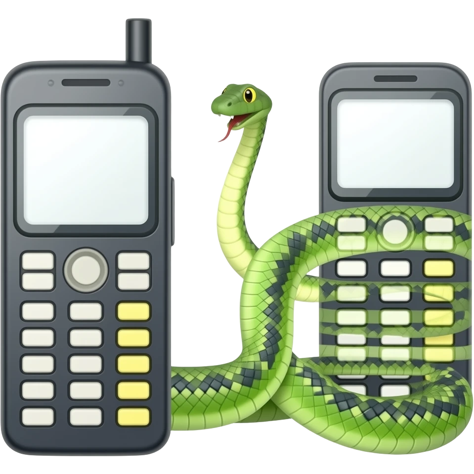 📱+📟+🐍 emoji