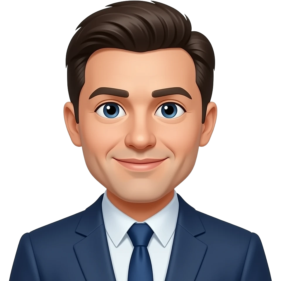 Um homem emoji