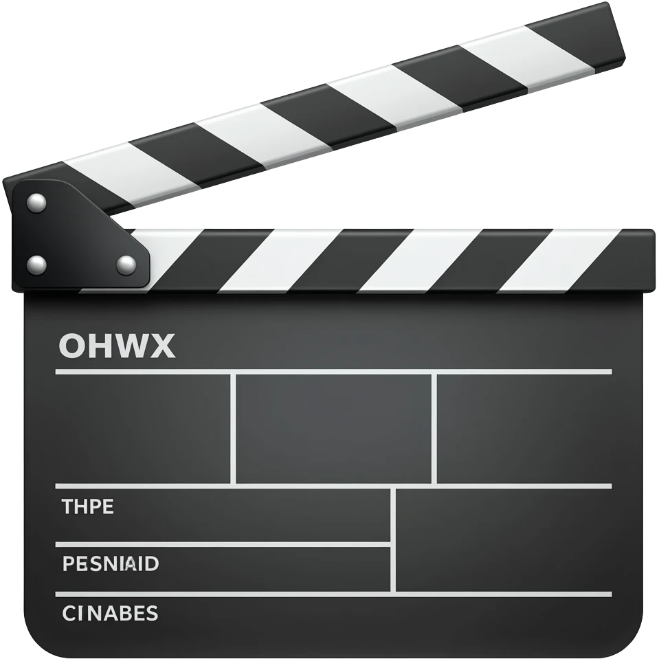 Clapper board emoji