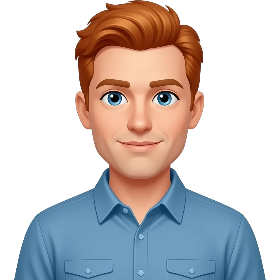 hombre pelirrojo de pie emoji